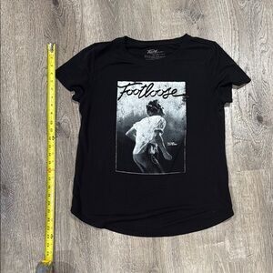 Footloose Black Graphic Tee